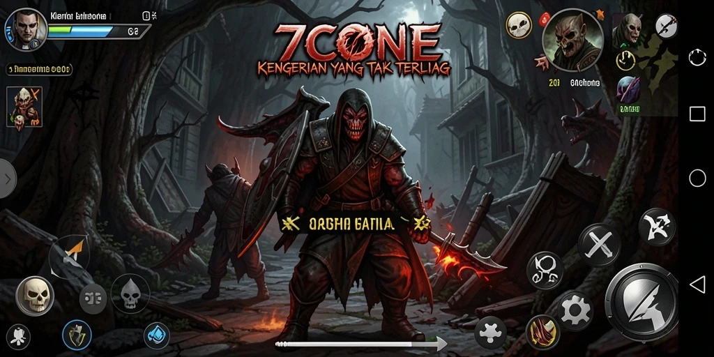 Gameplay menegangkan di dunia Horror 7CONE.