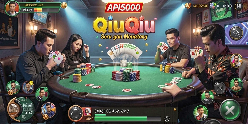 Menampilkan gameplay seru dalam <strong>API5000</strong> dengan kartu QiuQiu.