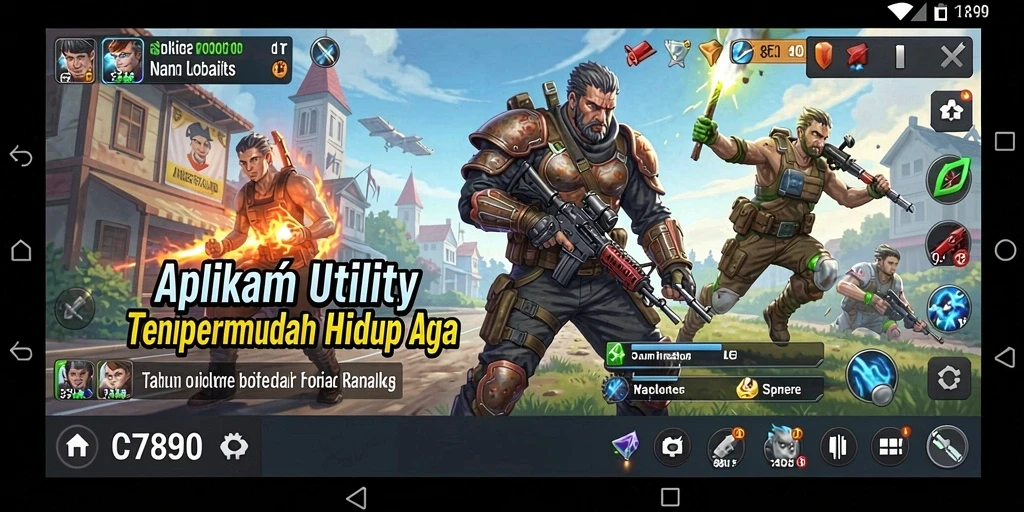 Tangkapan layar C7890 menampilkan antarmuka aplikasi Utility yang ramah pengguna.