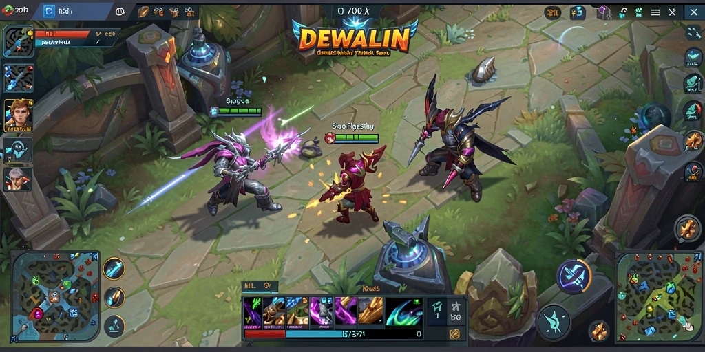 Gameplay seru DEWALIN yang penuh aksi dan strategi.