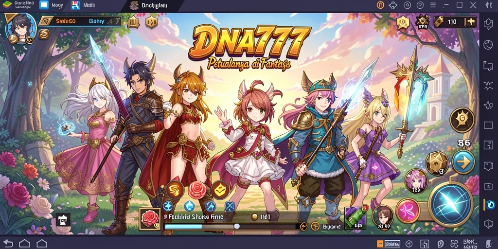 Tampilan gameplay yang menarik dan penuh aksi di DNA777.