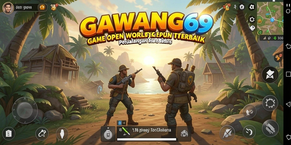 Screenshot GAWANG69 menampilkan karakter menjelajahi dunia terbuka yang memukau.