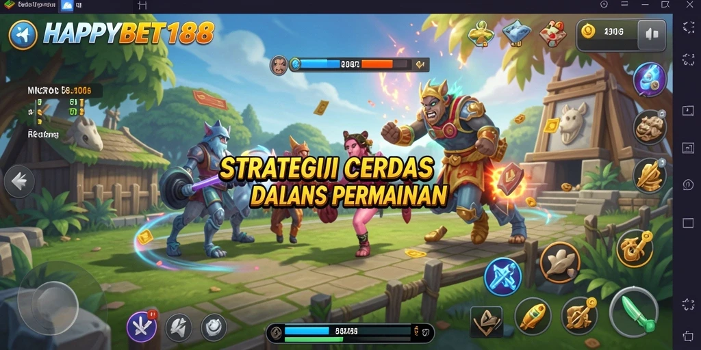 Tangkapan layar HAPPYBET188 yang menunjukkan momen intens dalam strategi permainan.