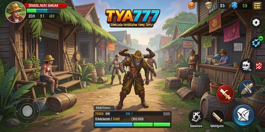 Tampilan menawan dari karakter dan lingkungan di TYA777.