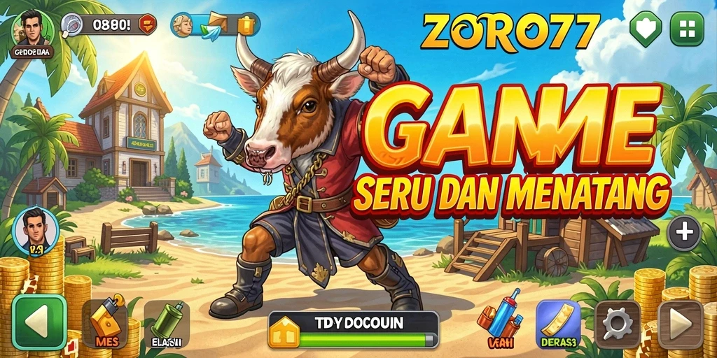 Gameplay ZORO77 yang mendebarkan dalam mengelola bisnis Tycoon.